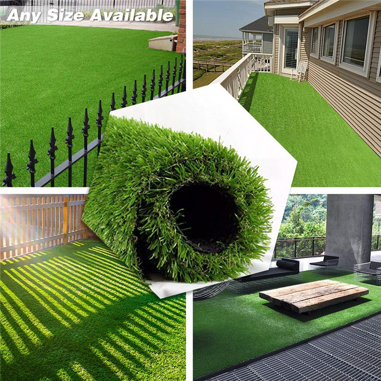 9000 Dtex Artificial Lawn Grass Landscaping 20mm Plastic Carpet Decorative