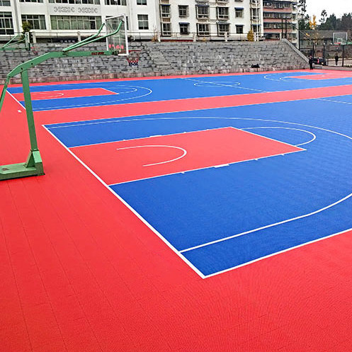 High Strength Outdoor Contest Interlock Tiles For Basketball Court