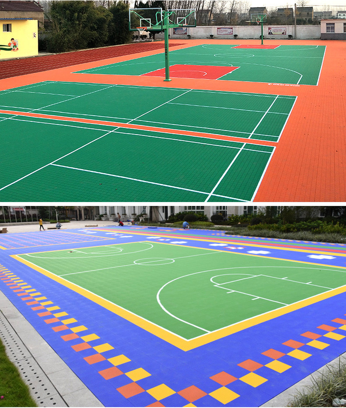 Pp Interlock Modular Sport Tiles Basketball Outdoor And Indoor 0