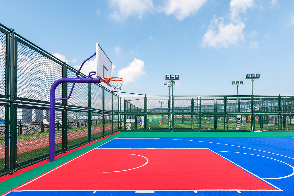 PP Outside Interlocking Sports Court Surfaces Half Court 3x3 Basketball Court Tiles