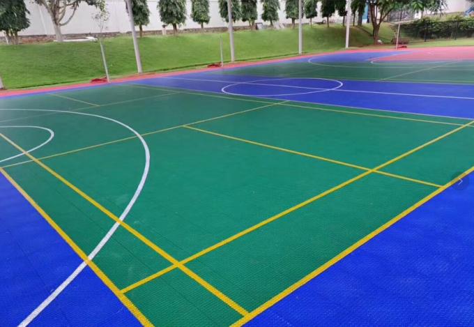 Waterproof Interlocking Sports Tiles Portable Basketball Sport Court Material 3