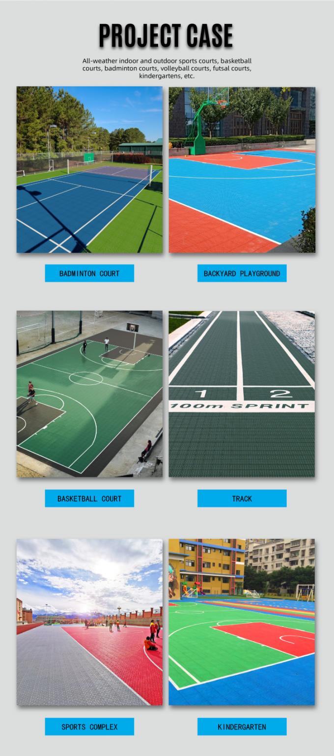 5mm Thickness Outdoor Sports Surfaces Silicon Pu Sport Badminton Court 3
