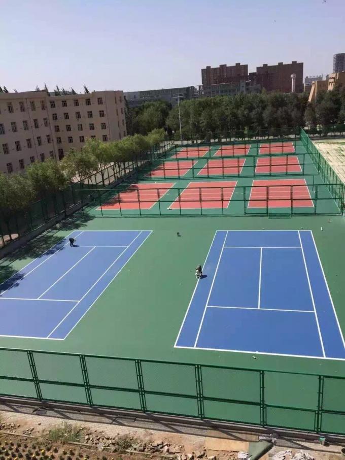 Badminton Court Waterproof PU Sport Flooring Material Harmless 0
