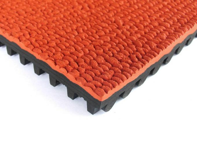 All Weather High Strength Eco Sports Flooring 13mm Thickness Running Track red 3