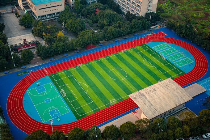 Antimicrobial All Weather Track Surface Mixed Basketball Court 0