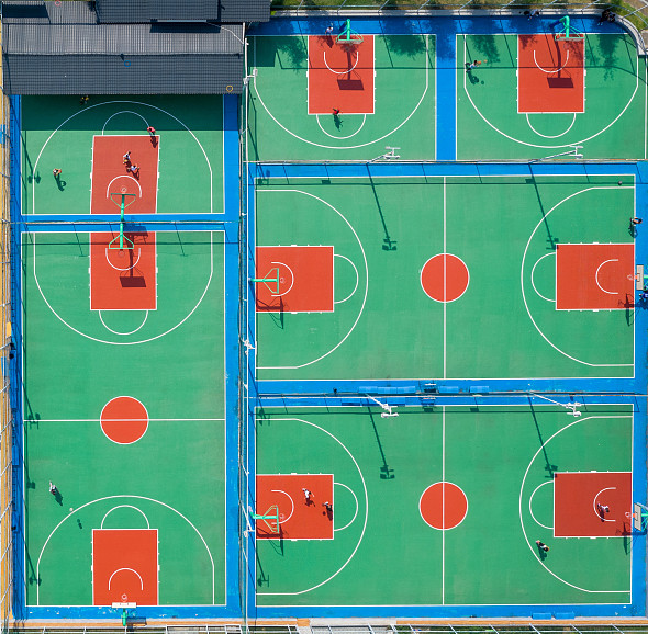 Acrylic Basketball Court Sports Flooring High Rebound 5mm Thickness 2