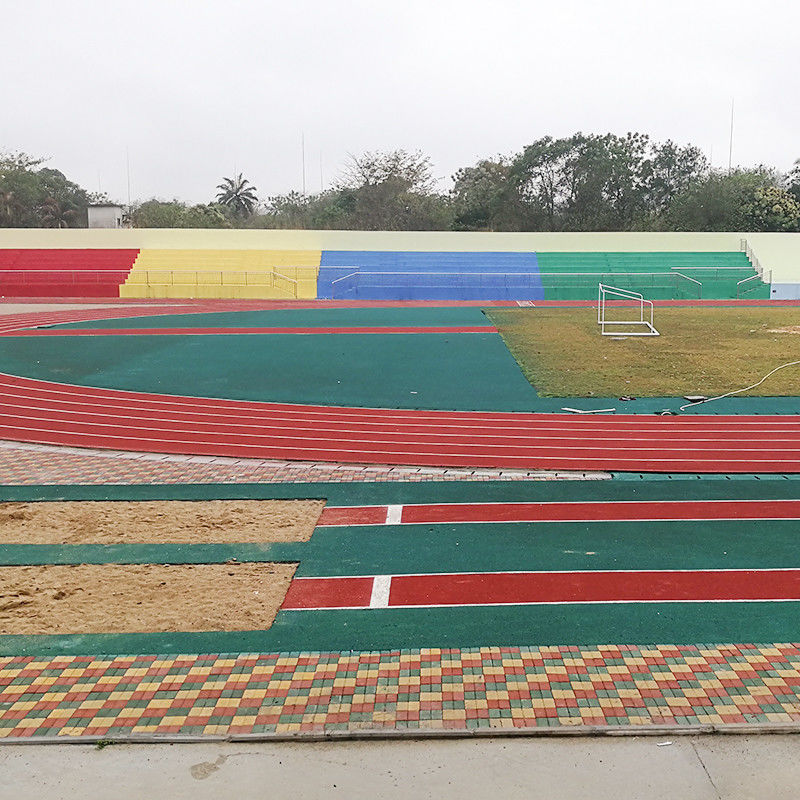 Eco Friendly Sound Reduction Jogging Track Material Non Toxic Fadeless