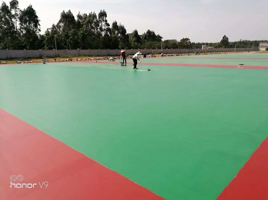 Anti Skidding PU Sports Flooring For Tennis Court Non-Poisonous