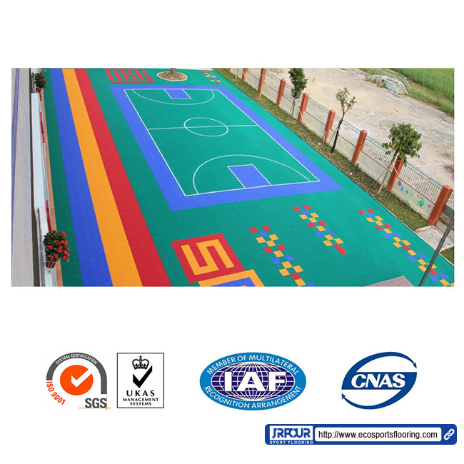 Waterproof Interlocking Sports Tiles Portable Basketball Sport Court Material 2
