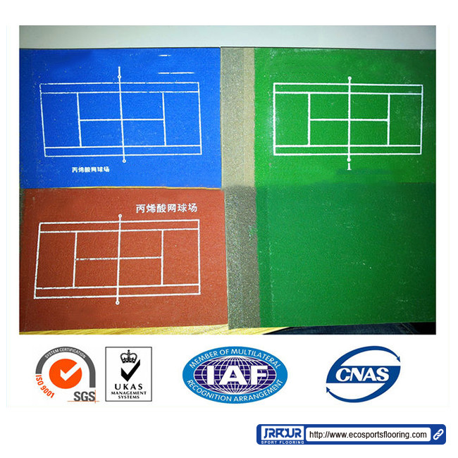 Acrylic Basketball Court Sports Flooring Tennis Acrylic Sports Flooring Material Colorful 1