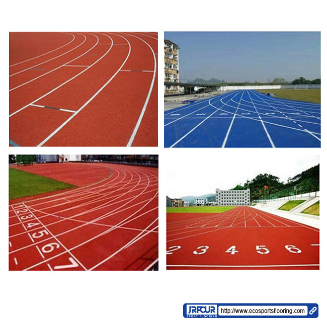 Synthetic Rubber 10 Years Life Eco Sports Flooring Track Harmless 0