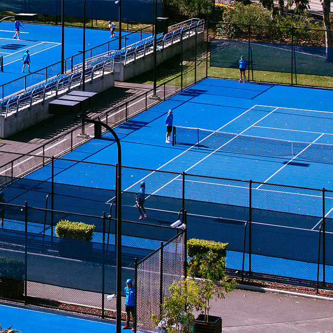 Moisture Proof PU Acrylic Tennis Court Athletic Track 2mm Thickness 2