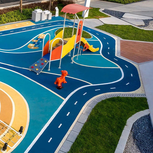 Nontoxic 4mm EPDM Playground Surface For Basketball Court