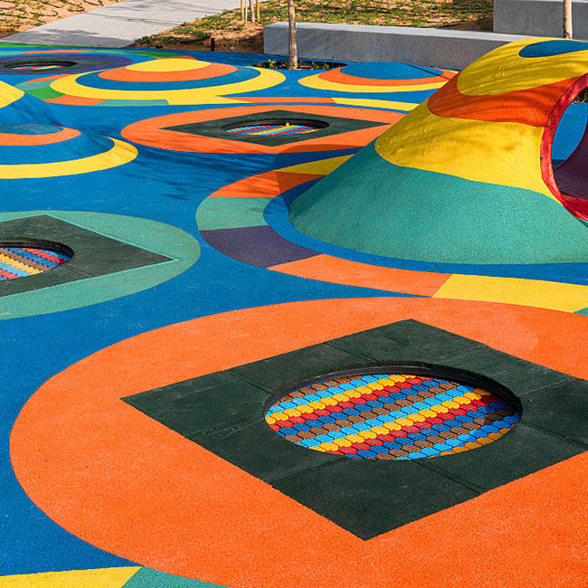 SBR Crumb EPDM Playground Surface For Running Track Color Customized