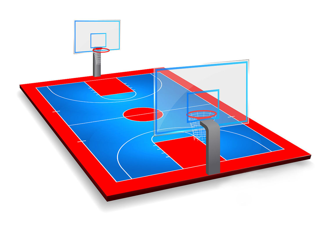 Fadeless PU Sports Flooring Eco-friendly Outdoor Basketball Court Flooring 0