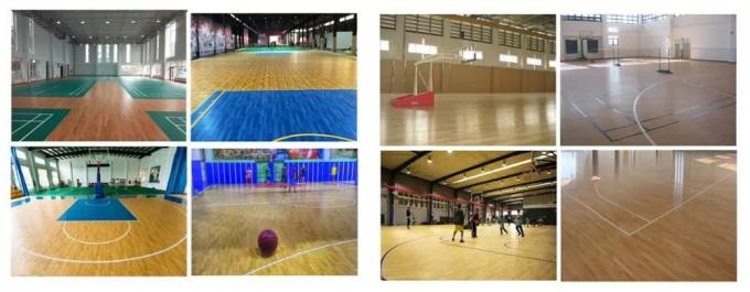 Soundproof 10MM Thickness PVC Sports Flooring Basketball Court Wear Resistant 2