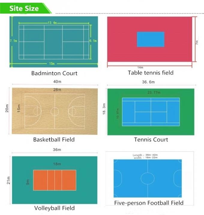 Badminton Flooring PVC Sport Court Indoor and Outdoor Sport Flooring 2