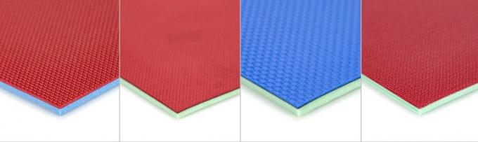ISO9001 PVC Sport Flooring 1.8m Width Scrape Coating Badminton Flooring 4