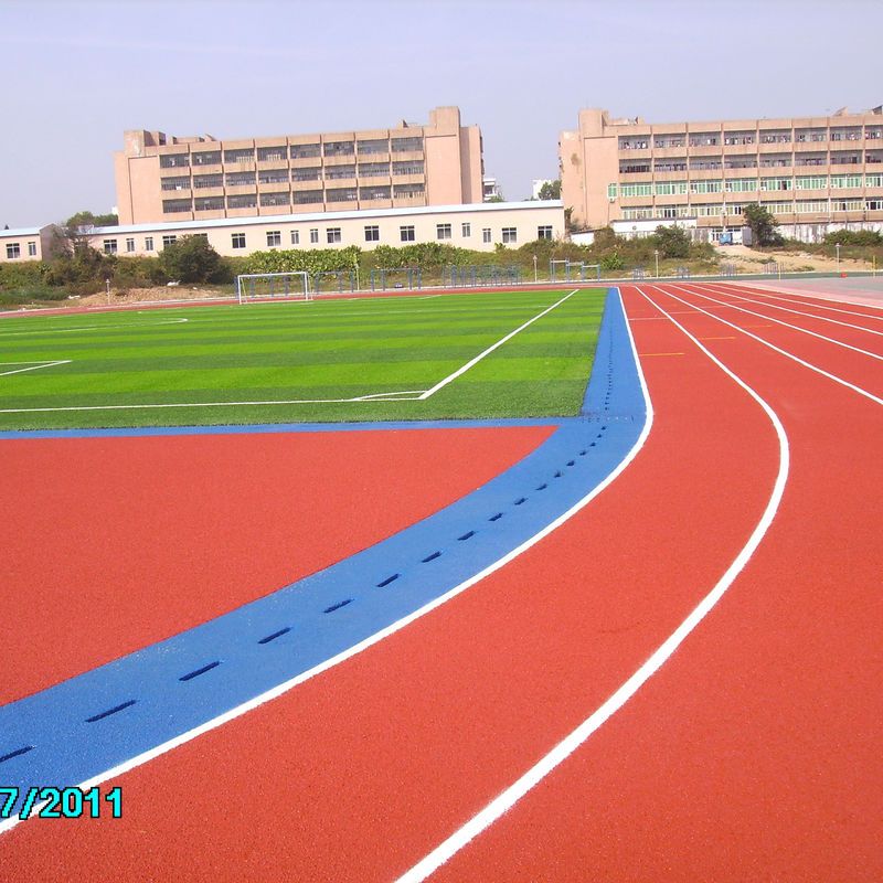 Harmless Eco Sports Flooring Athletic Odorless Red Running Track 0
