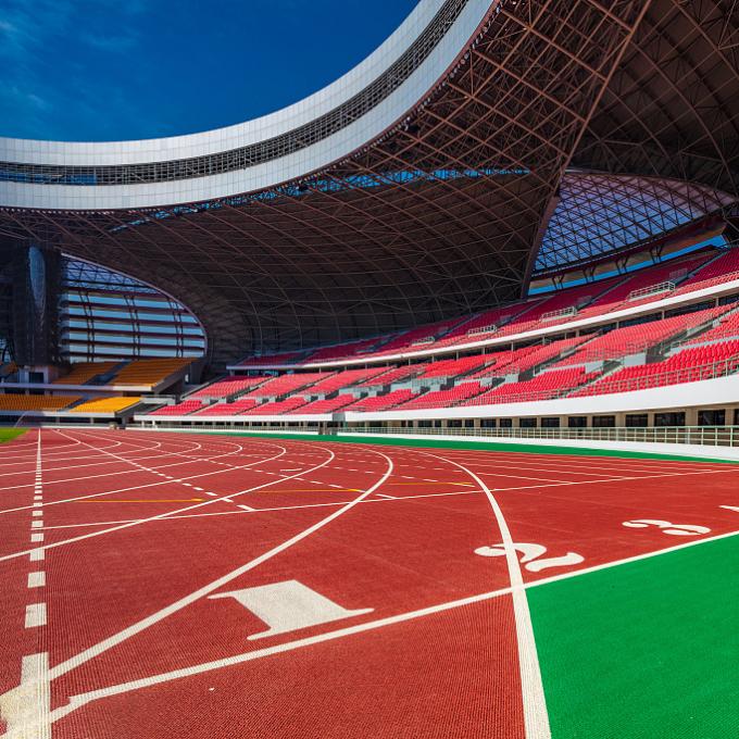 Stadium Eco Sports Flooring Track Waterproof Sport Surfaces 0
