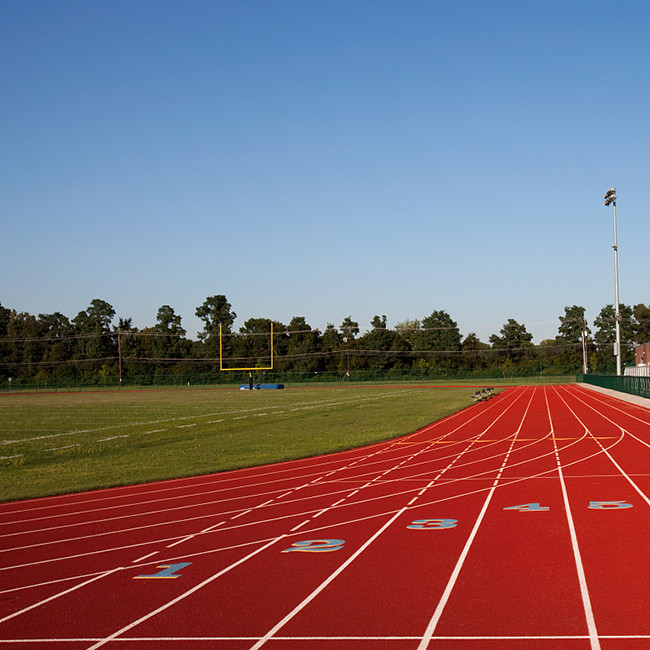 Harmless Eco Sports Flooring Athletic Odorless Red Running Track 1