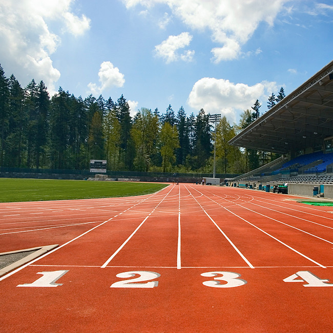 ITF Eco Sports Flooring 400M All Weather Running Track Environmental-Friendly 0