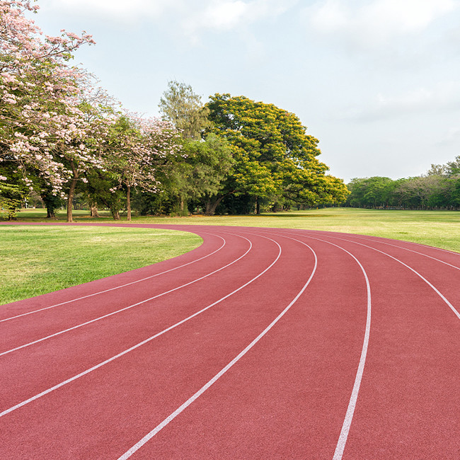 UV Resistant Outdoor Synthetic Flooring Athletic Track Surfaces 1