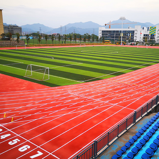 Multicolor Synthetic Sports Flooring Recycled Rubber Outdoor Flooring 1