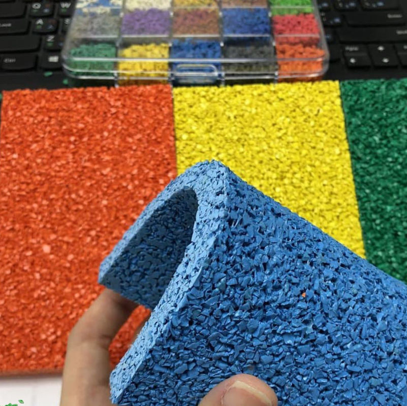 EPDM Granules Safety Floor Mats Playground Surface Recyclable