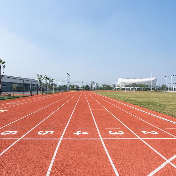 Soundproof Synthetic Sports Flooring Colorful Polyurethane Binder EPDM Rubber Running Track 3