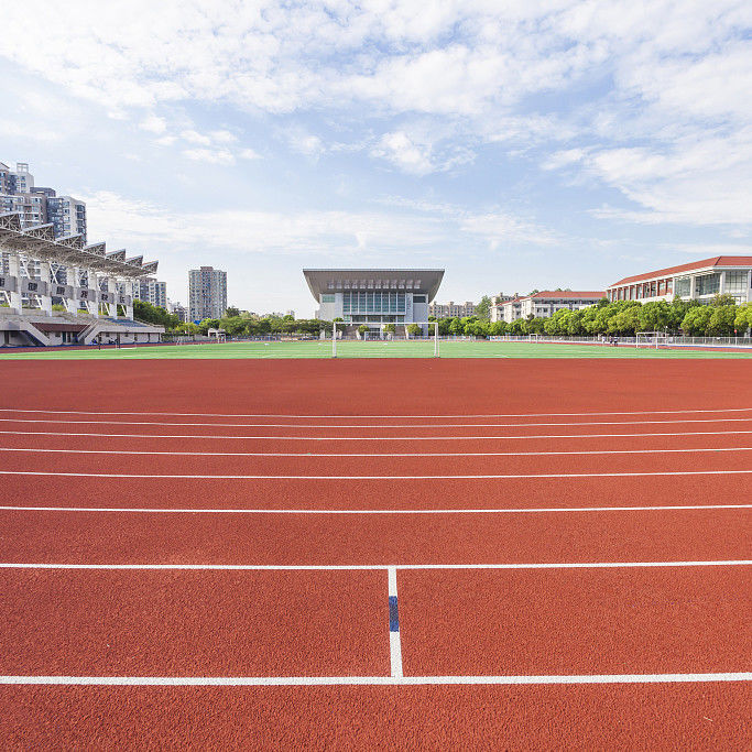 Red Synthetic Track Surface Recyclable Spray Coating System Running Track