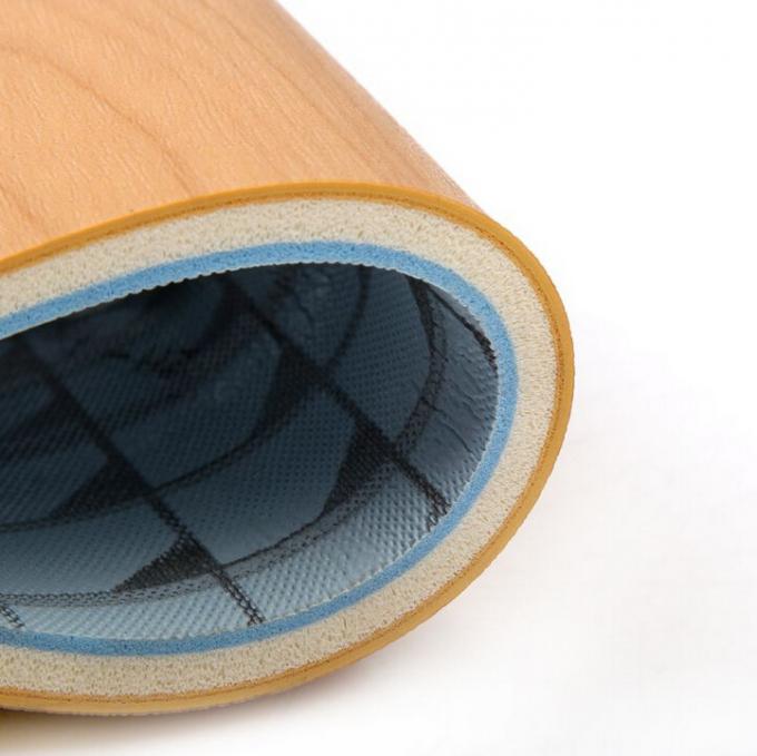Gem Stone Style PVC Vinyl Floor Covering For Badminton Court 1.2mm - 1.5 Mm Wear Layer 0