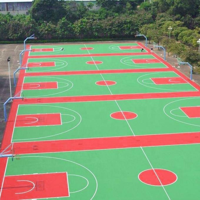 Rubberized Outdoor Running Track Flooring Multi Purpose Sports Areas 1