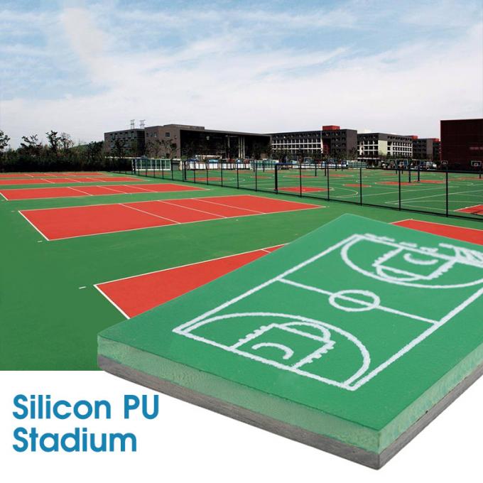 4mm Thickness Athletic PU Sports Flooring Basketball Court 1