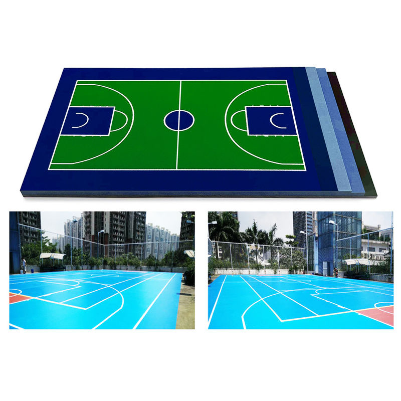 Eco-Friendly Acrylic Tennis Court Flooring Anti Fatigue Multi Purpose