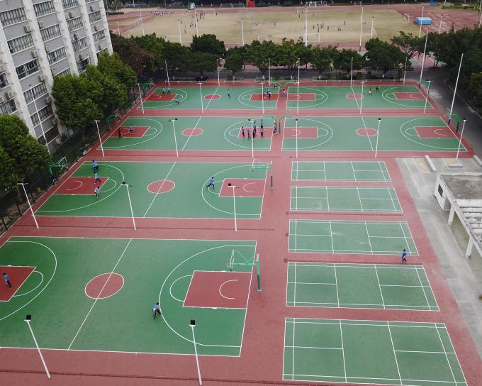 4mm Thickness Athletic PU Sports Flooring Basketball Court 2