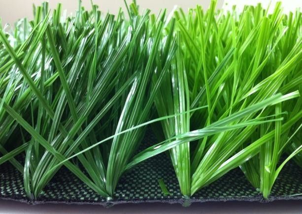 Soft Artificial Turf Grass Sports Flooring 2D Spine Field Apple Green 50mm