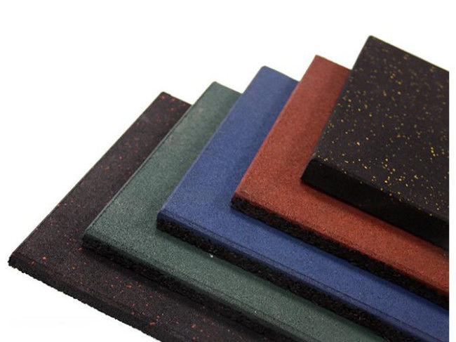 Synthetic EPDM Interlocking Gym Safety Floor Mats  Anti - Bacterial