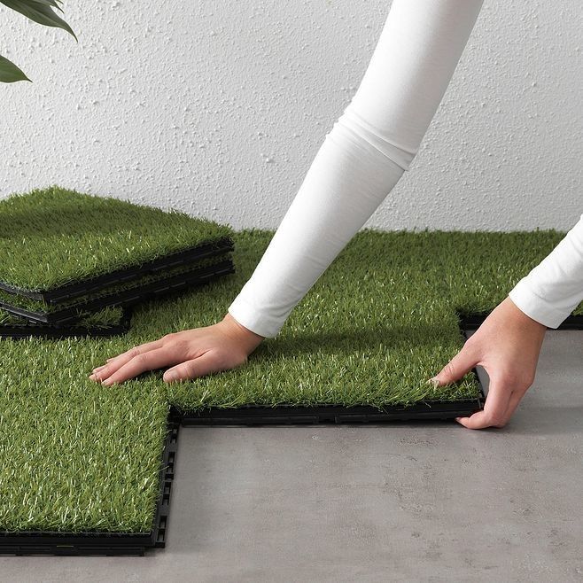 Fire Resistant Leisure Artificial Landscape Grass 15mm Height