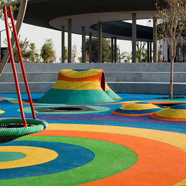 EPDM Rubber Safety Rubber Playground Surfaces Outdoor Sports Flooring