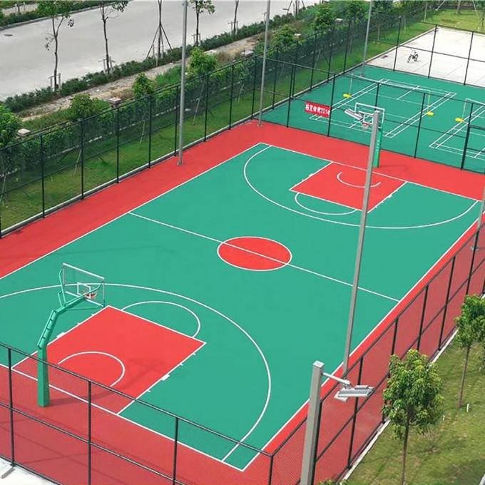 ISO14001 Approved Dustproof 3mm Acrylic Tennis Court Eco-Friendly 1