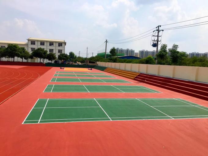 Outdoor Playground Silicon PU Sports Flooring Painting Spu Coating Field Basketball Court 1