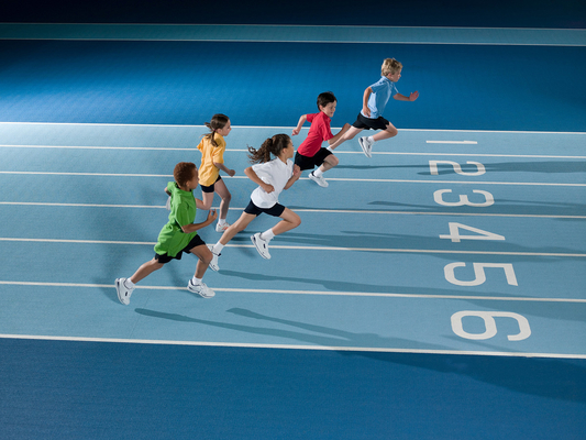 9-13MM Sandwich System Athletic Track Material 400 Meter 8 Lanes Jogging Tracks