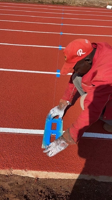 400 Meter Outdoor Running Track Material Environmental Friendly