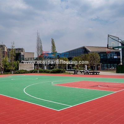 China Wear Resistant Outdoor Sports Surfaces Fireproof PP Interlocking Suspension Floor