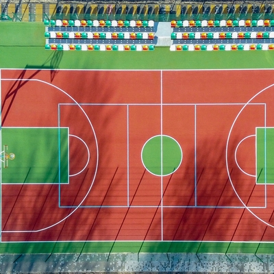 Silicon PU Flooring Paint Material  Sports Tennis Courts Flooring