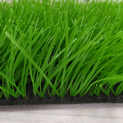 China 45mm Outdoor Fake Grass Customized Artificial Football Field Green  10000 Dtex