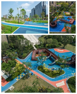 China Safe EPDM Rubber Flooring Athletic Playground UV Resistant High Flexibility