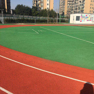 China IAAF Standard Waterproof 13mm PU Synthetic Rubber Flooring Harmless