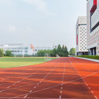 buy Red Permeable Synthetic Rubber Running Track Impact Resistant 400 Meter online manufacturer